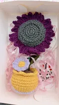 Comprar Flores Tejidas En Arreglos Y  Macetas En Ganchillo