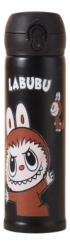 Botella Térmica Labubu 420ml - Acero Inoxidable Negro
