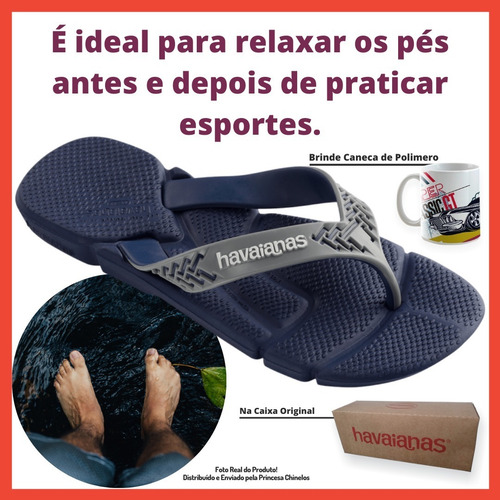 Chinela Havaianas Power Ortopédico Masculino Pronta Entrega