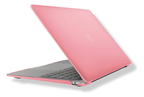 Capa Resistente Para Macbook Air 13 Touch Id A2337 M1 Rosa