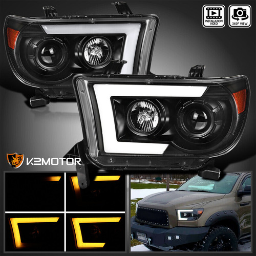 Par Faro Negro Led Toyota Tundra Limited 2013 5.7l