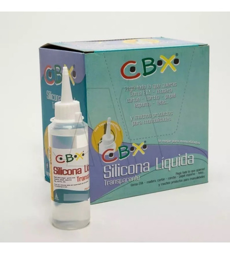 Silicona Liquida Cbx 30ml Transparente Pegamento X Unidad Transparente