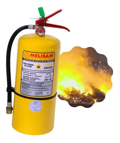 Matafuego Extintor 10 Kg Bc A Base De Polvo Clase D Melisam