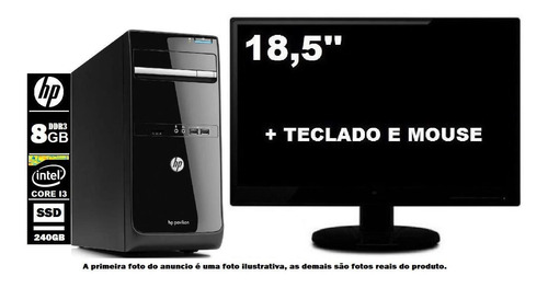 Computador Hp Pro 3410 Core I5 8gb Ddr3 240ssd Hdmi / Wifi