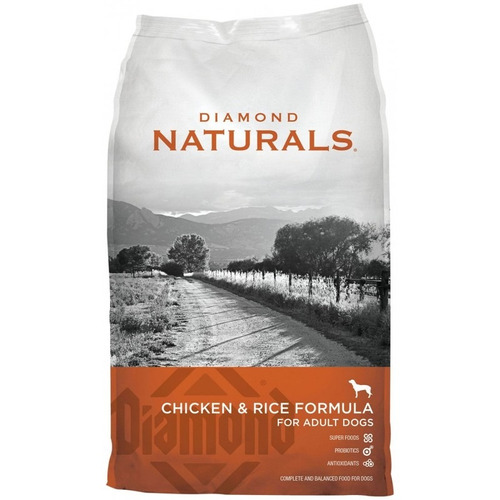 Alimento Perro Diamond Chiken & Rice Adult Dog Naturals 18kg