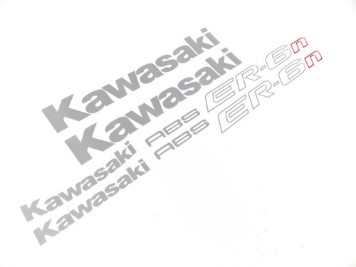 Kit Jogo Faixa Emblema Adesivo Kawasaki Er-6nd 10/14 Fgc