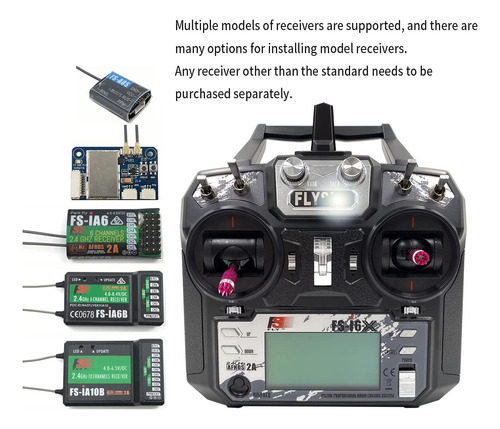 Transmisor Y Receptor De Radio Dtxmx Flysky Fs-i6x De 10 Can