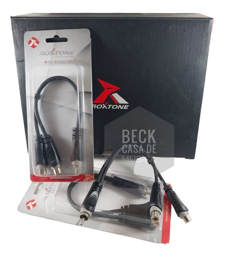 Imagen 10 de 10 de Cable 1 Rca Macho - 2 Rca Hembra Roxtone Rayc570l02