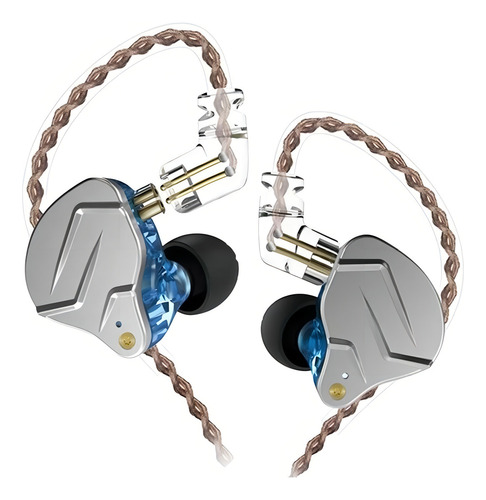Fone Intra Auricular Kz Zsn Pro Sem Microfone Azul