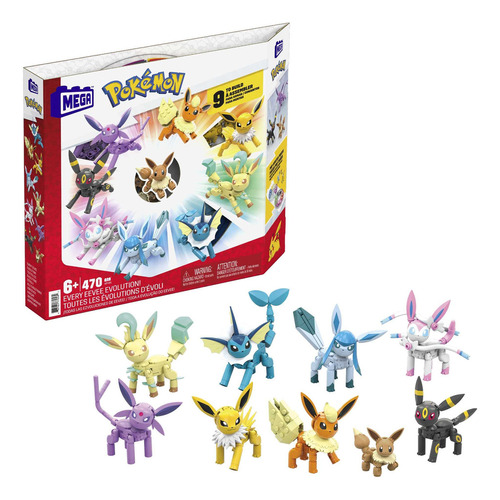 Mega Construx Pokémon ¡todas Las Evoluciones De Eevee!