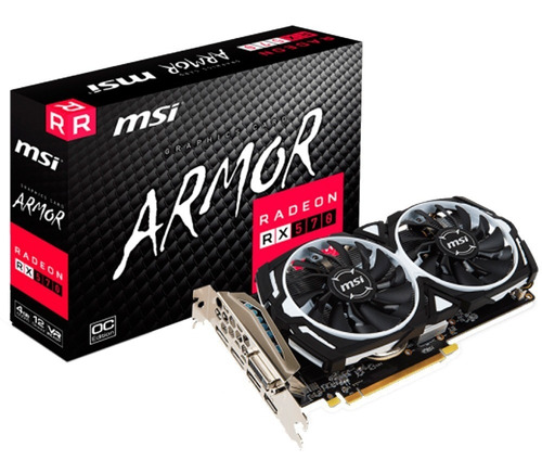 Placa De Video Ati Radeon Msi Rx 570 4gb Armor Envio