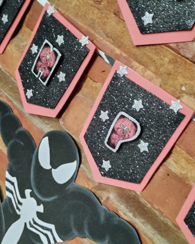 Combo De Cumpleaños Venom + Banderin