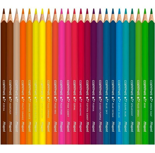Lápiz de 72 colores Maped Color Peps Star Triangular