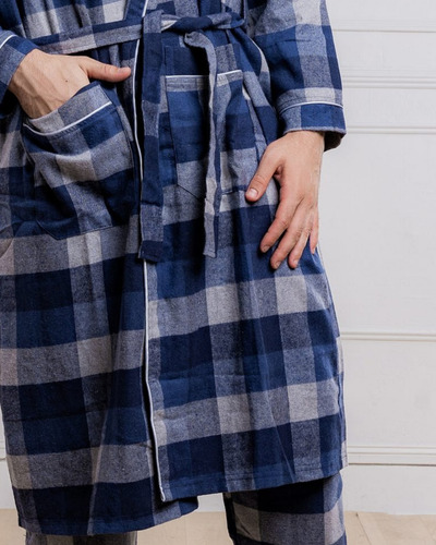 Pijama Salto De Cama Grover Hombre Algodón Ensueños