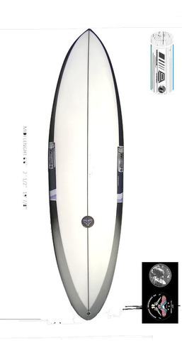 Prancha De Surf Midi Length Fun 6'6'' 37,5 L