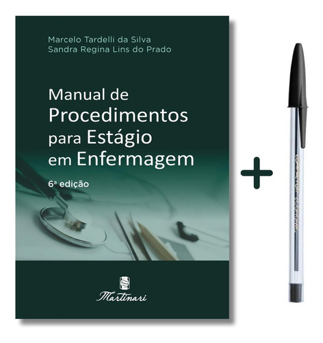 Manual De Estagio De Enfermagem - Guia Prático De Bolso Para Estágio Em Enfermagem + Caneta Preta Brinde