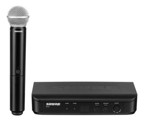 Micrófono Shure BLX BLX24/PG58 Dinámico Cardioide color negro