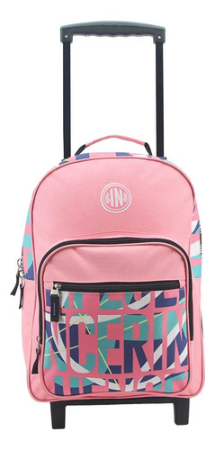 Mochila con Carro Influencer Escolar 18 pulgadas LSYD Modelom 3039 Color Rosa