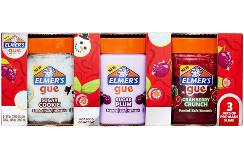 Elmers Slime Navideño Set Con 3