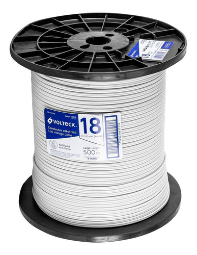 Cordón Dúplex Flexible Spt, 18 Awg, Bobina 500 M Volteck