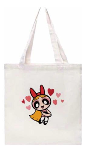 Tote Bag Bolsa Ecológica De Manta Reusable Bombon Powerpuff