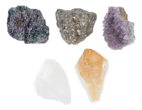 5 Unidades Cristal De Minerales Columna De Cristal Blanco