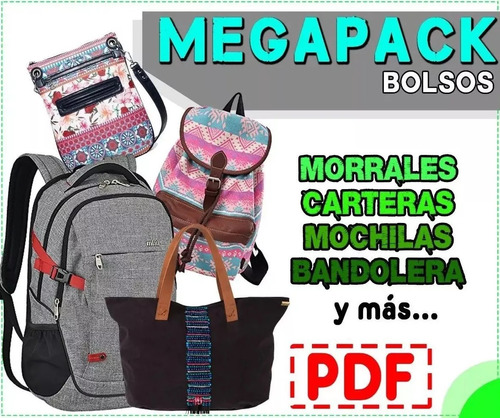 Megapack De Patrones De Costura Pdf- Bolsos, Carteras Y Más