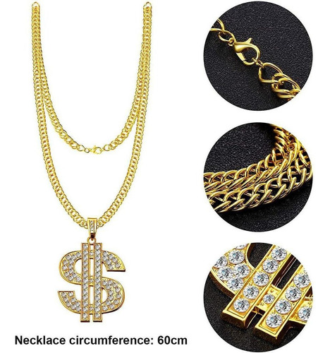 Conjunto De Comédia Accs Com Pingente De Rapper De Hip Hop