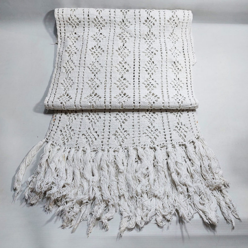 Antiguo Par Visillos Hilo Tejidos Crochet Mag 64724 (Usado)