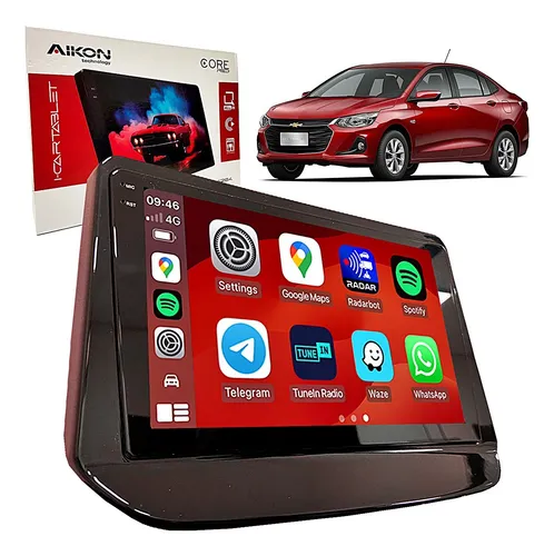 comprar Central Multimidia Aikon Corered Carplay Gps Bluetooth Kit