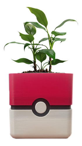 Pokémon Maceta Para Cactus, Mxpky-001, 1 Pza, 14x14x14cm, Ro
