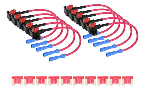 Adaptador De Circuito Fusible Para Coche, 10 Unidades, 10 Un