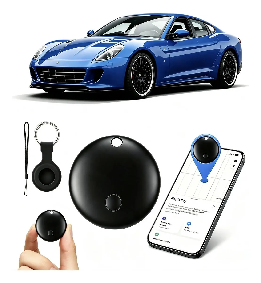 Localizador Rastreador Smart Tag BALIFIR F03C con Bluetooth para iOS y Android