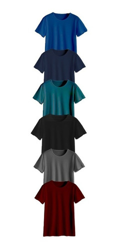 Playeras Set Moda Caballero 6pz Calidad Top Colores Varios