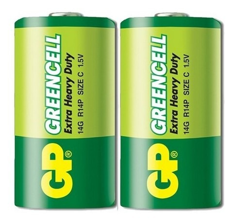 Gp Zinc Greencell R14 C - (blister 2) - 0038 - 12 Unid