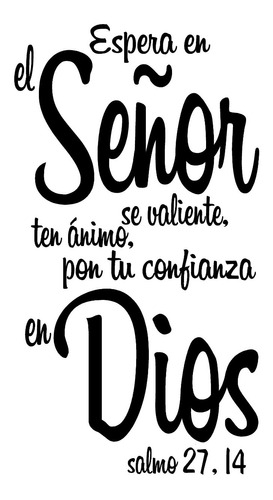 Frase Decorativa Para Pared Religiosa