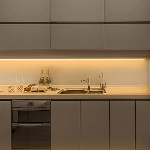 Imagen 4 de 10 de Luz Led 100cm Aluminio Alacena Cocina Dimmer Touch Listo Uso