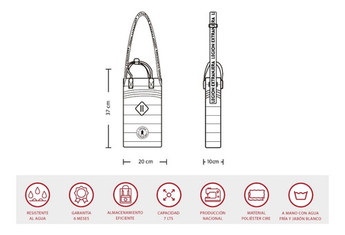 Imagen 8 de 8 de Mochila Matera Diamond Pop Militar