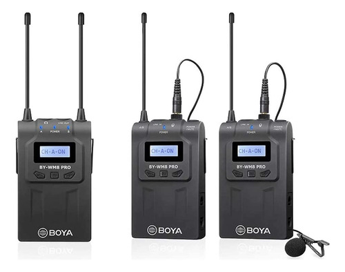 Sistema Boya Inalámbrico De Doble Canal Uhf By-wm8-pro-k2