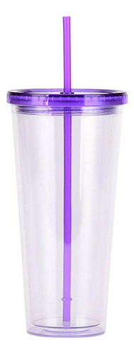 Vaso De Plástico Transparente, Vaso De Café Sin, Violeta