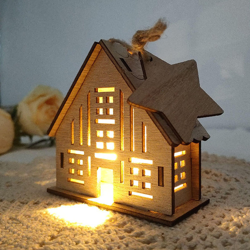 3 Las Decoraciones Navideñas De La Casa De Madera, Estilo C