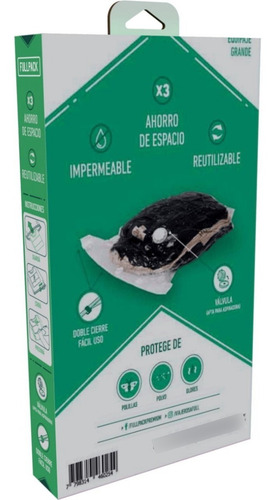 Imagen 3 de 3 de Bolsa Guardado Grande Ful Fpb18gd C/válvula De Vacío X 2 Uni