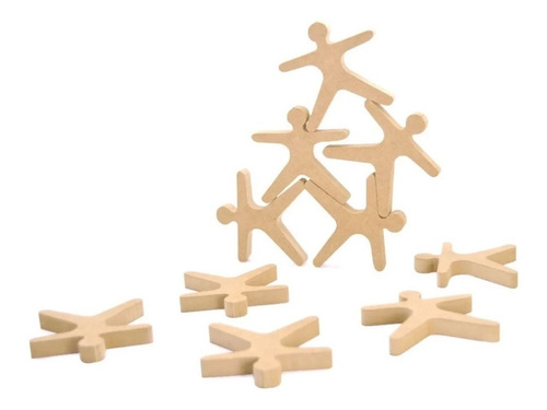 Imagen 3 de 3 de Equilibristas Apilables Bloques Motricidad Montessori X10