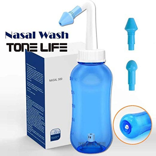 Tonelife (2 Boquilla) Limpiador Neti Lavado Nasal, Nariz Y S