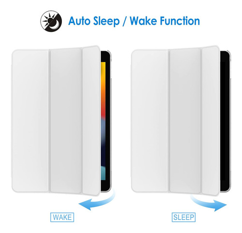Funda Jetech, Para iPad 10.2'', Generación 7 / 8 / 9, Blanco