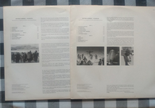 Lps Peter Gabriel ( 02 ) - Passion (duplo) + So (Usado)