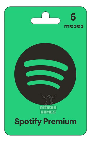 Tarjeta De Regalo Spotify  Digital De 6 Meses 