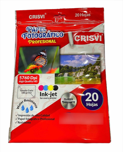 Papel Fotográfico Crisvi Profesional Ink-jet 180gr/m2