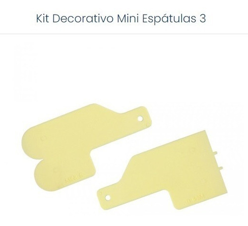 Kit Mini Espátulas 3 Blue Star P/ Confeitaria Profissional