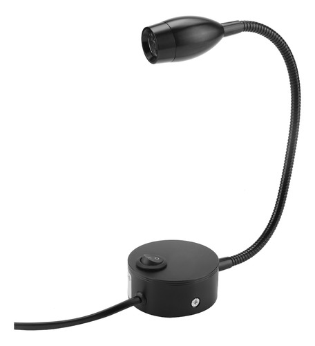 Enchufe Estadounidense De Luz Led Ajustable Negra Para Mesit